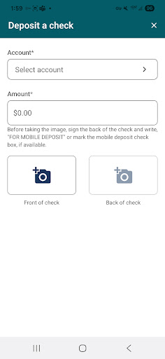 Screenshot of NB|AZ Mobile Banking