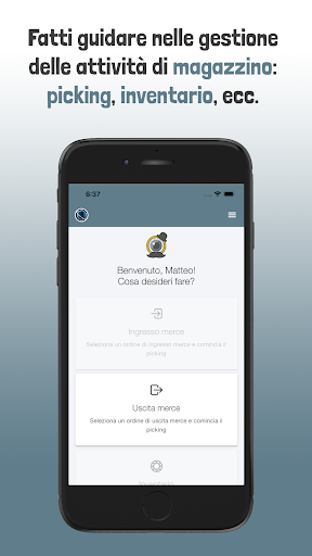 Android application Luigi (warehouse assistant) screenshort