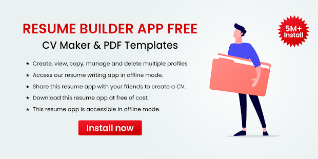 Resume Builder App Free CV Maker & PDF Templates screenshots 1