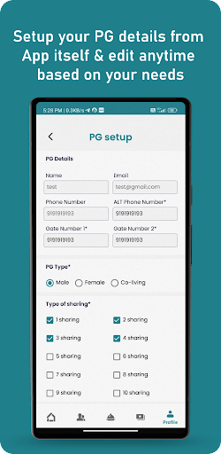 PG Planner Admin Screen 3