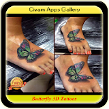 Butterfly 3D Tattoo Designs icon