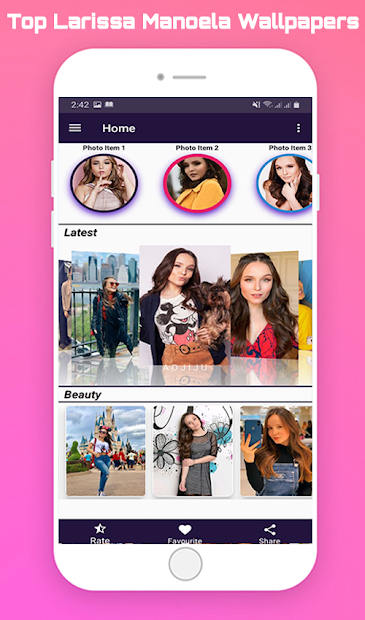 Captura de Pantalla 6 Wallpapers of Larissa Manoela android