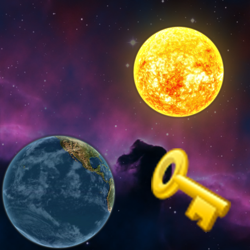 Planets in universe LWP key logo
