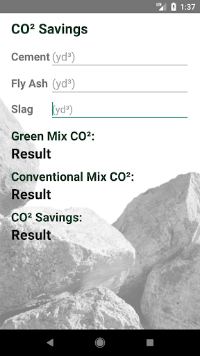 Graniterock Calculator Screen 2