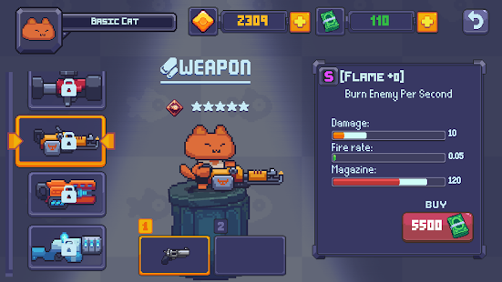 Cat Gunner: Super Zombie Shooter Pixel Screenshot