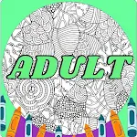 Cover Image of ダウンロード Adult Mandala Coloring Book  APK