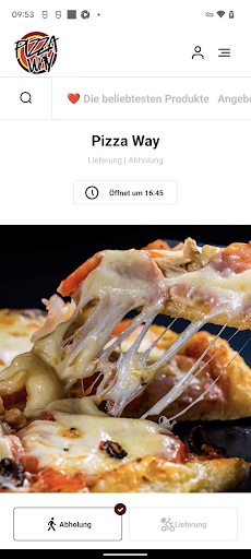 Android application Pizza Way screenshort
