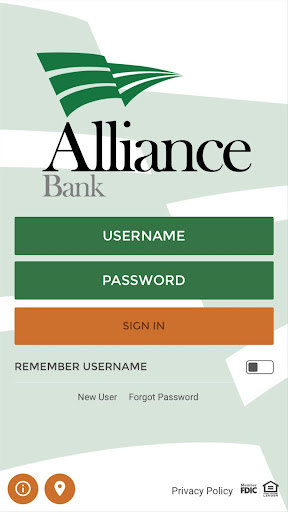 Android application Alliance Bank (IN) screenshort