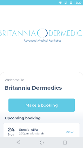 Android application Britannia Dermedics screenshort