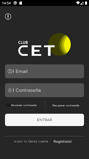 Android application Club CET screenshort