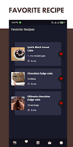 Screenshot 6 Chocolate Cake Recipes Offline android