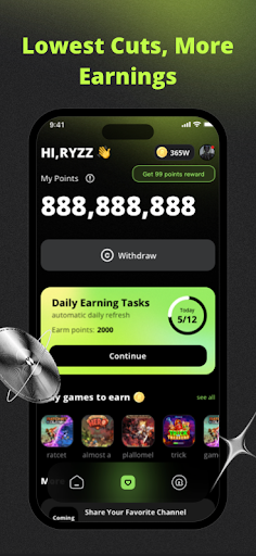 Ryzz - Stream, Earn and Beyond Screenshot 2 - AppWisp.com