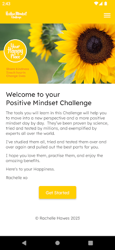 Positive Mindset Challenge Screen 2