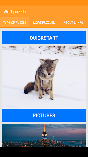 Android application Wolf Puzzle screenshort