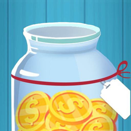 Simple piggy bank. Goals reach logo