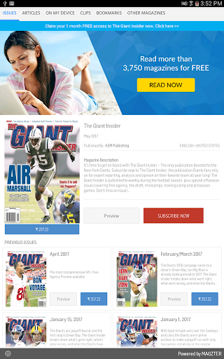 Android application The Giant Insider screenshort