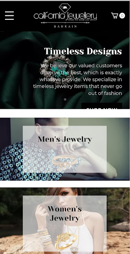 Android application California Jewellery screenshort