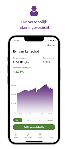 Android application Evi van Lanschot screenshort