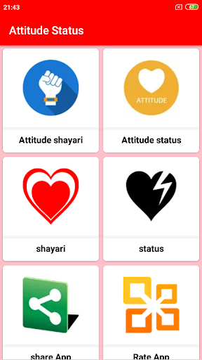 Attitude Status and shayari Screen 2