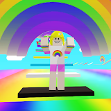 Rainbow Parkour sweet Girl icon