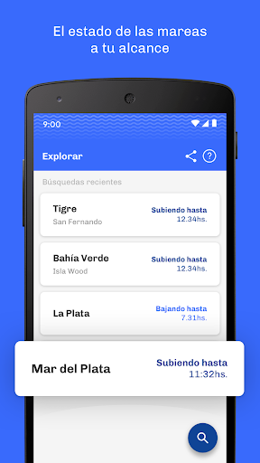 Android application Mareas Argentinas screenshort