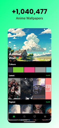 Android application AnimeWallX screenshort