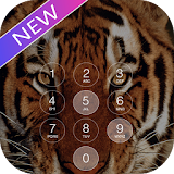 tiger face keypad lock screen icon