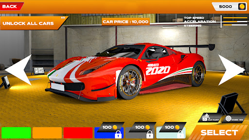 Luxury Car Parking Simulation Screen 2