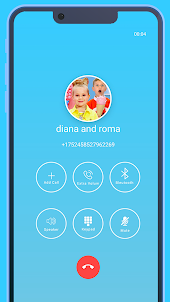 fake call with Diana and Roma