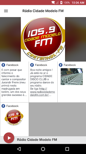 Android application Rádio Cidade Modelo FM screenshort