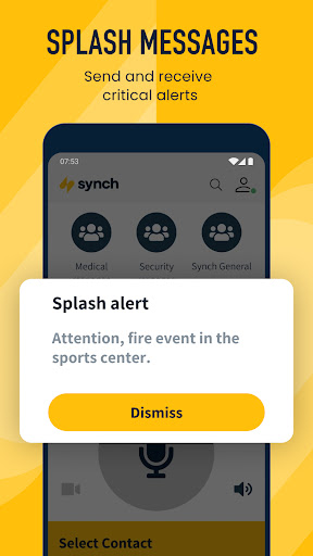 Synch Push To Talk (PTT) Screen 3
