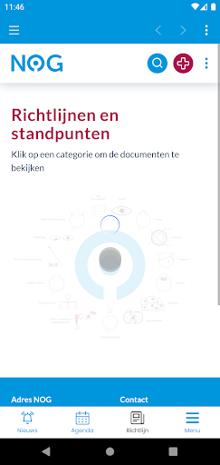 Android application NOG oogheelkunde screenshort