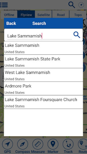 Lake Sammamish Offline Charts Screen 2