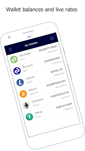 ZixiPay: Tether Wallet Screen 3
