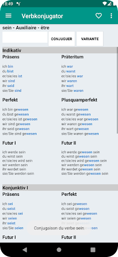 Verbkonjugator Screenshot 2 - AppWisp.com