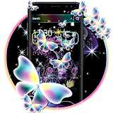 Colorful Neon Butterfly Theme icon