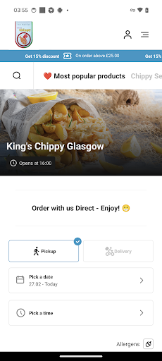 King's Chippy Glasgow Screenshot 1 - AppWisp.com