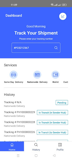 Philex Customer Screen 2