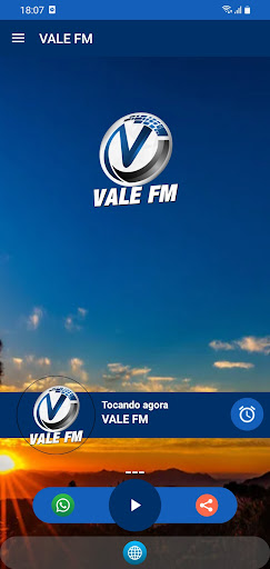 Android application VALE FM screenshort