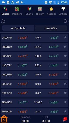 RS Markets Mobile Trader Screenshot