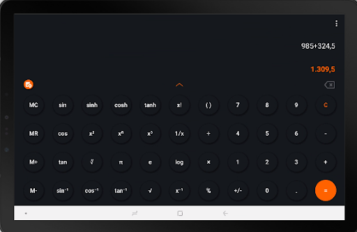 Calculator very fast and simple