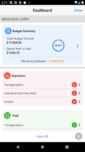 eVeroPortal Screen 2
