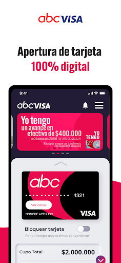Tarjeta abcvisa Screen 2