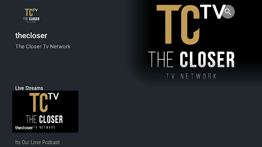 Android application The Closer Tv Network screenshort