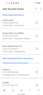 Bluetooth Firewall Screenshot