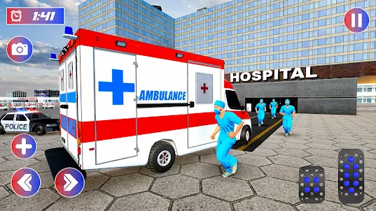 เกมรถพยาบาลกู้ภัยเมือง 3 มิติ