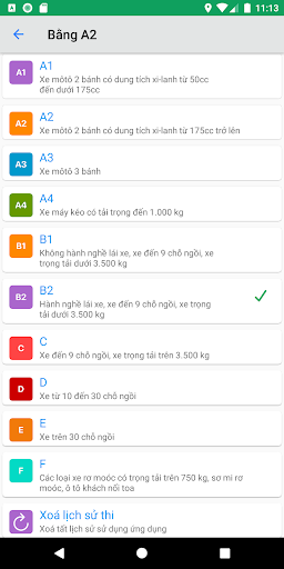 Android application 600 Câu Hỏi Ôn Thi GPLX screenshort