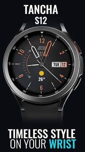 Android application Tancha S12 Analog Watch Face screenshort