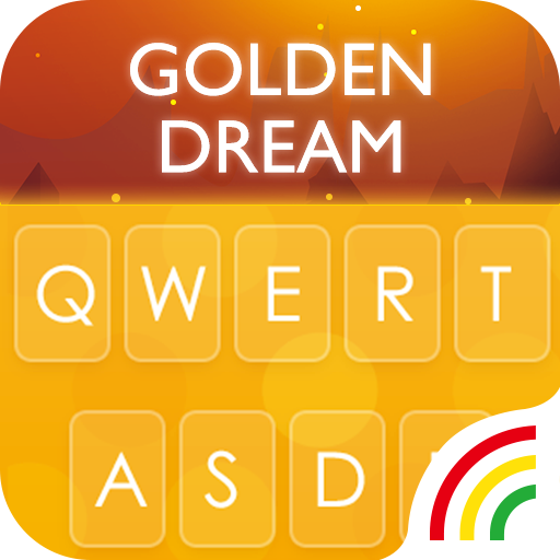 Gold RainbowKeyboard Theme  Icon