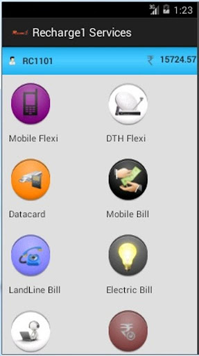 Recharge1 Retailer App Screen 2